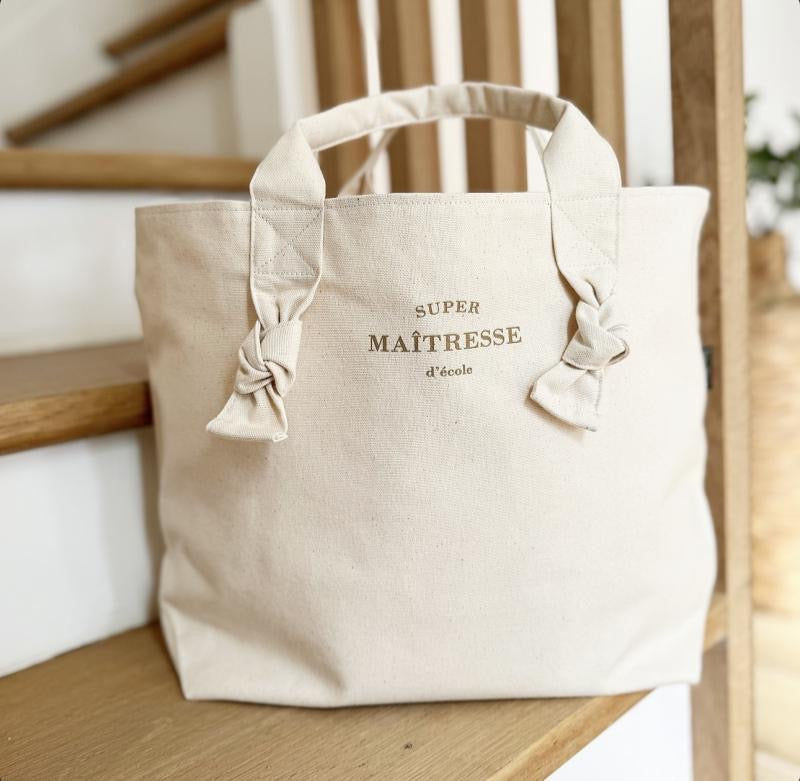 City Bag Coton "Super Maîtresse d’école »