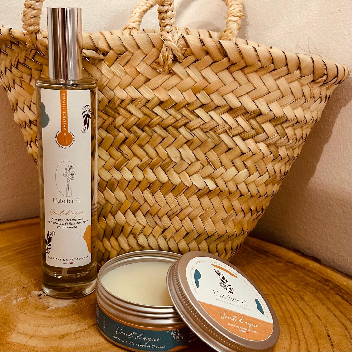 Composition de 3 produits Vent d'Azur pour la fête des Mères