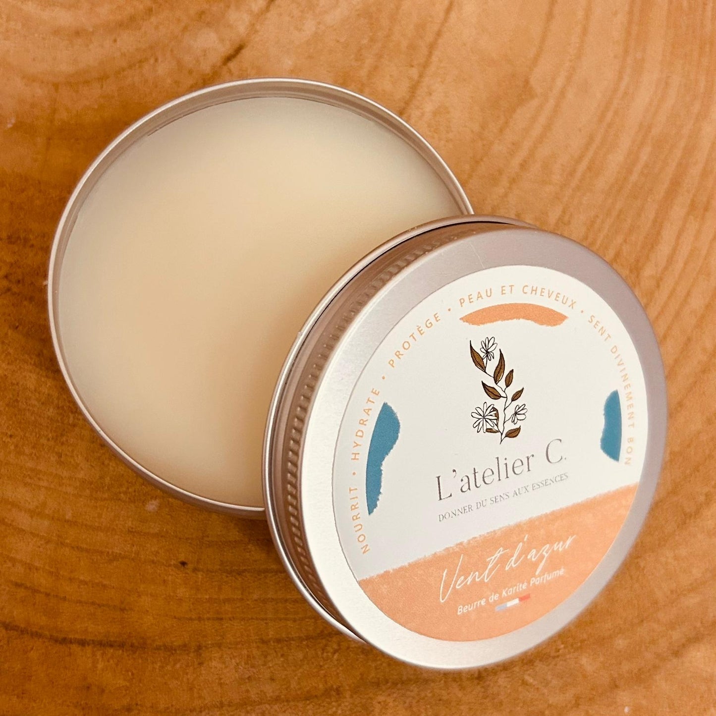 Savon artisanal parfumé "Vent d'Azur"