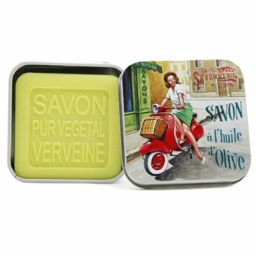 Boite métal "Vespa" & Savon "Verveine"