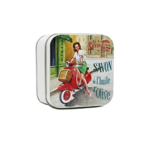 Boite métal "Vespa" & Savon "Verveine"
