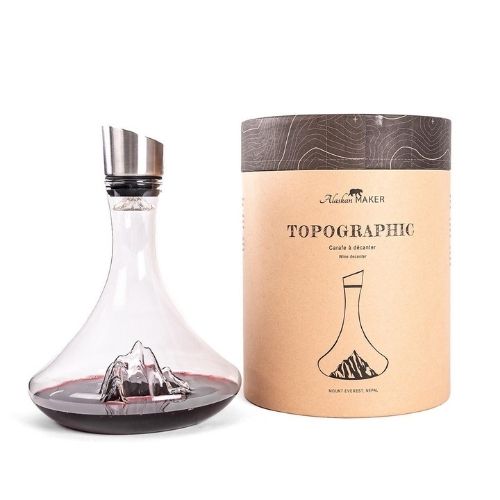 Carafe à vin TOPOGRAPHIC "Mont Blanc"
