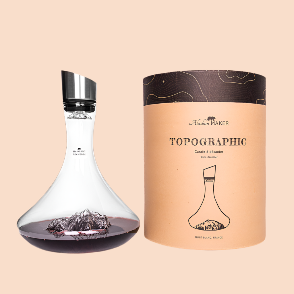 Carafe à vin TOPOGRAPHIC "Mont Blanc"
