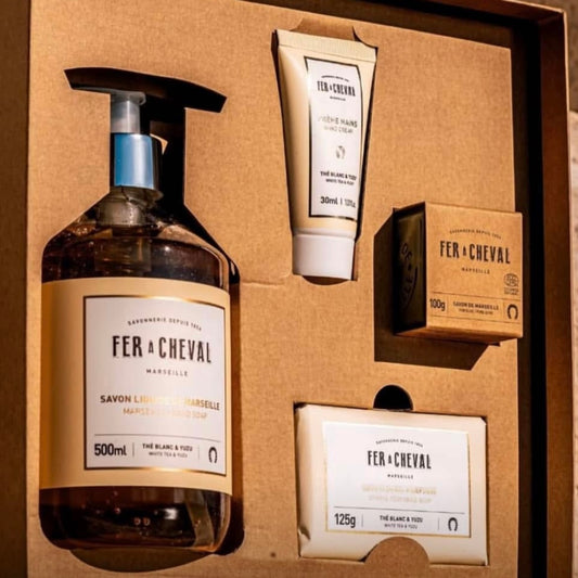Coffret élégant pur olive « Thé blanc & Yuzu »