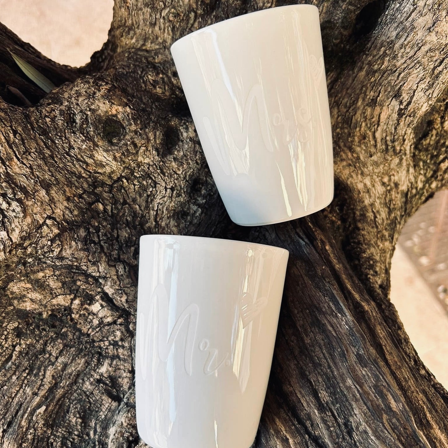 Duo de Mugs en porcelaine « Mrs & Mr »
