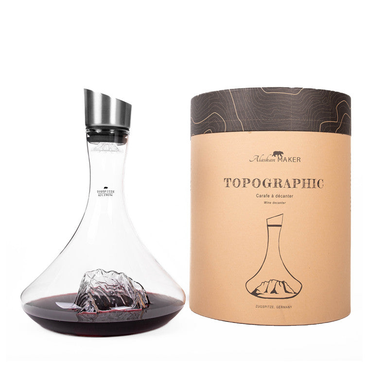Carafe à vin TOPOGRAPHIC "Mont Blanc"
