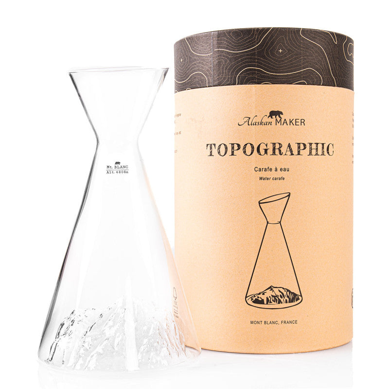 Carafe à eau TOPOGRAPHIC "Mont Blanc"