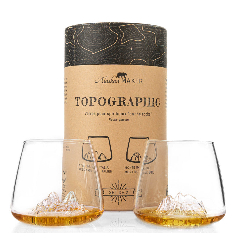 Set de 2 verres "TOPOGRAPHIC"
