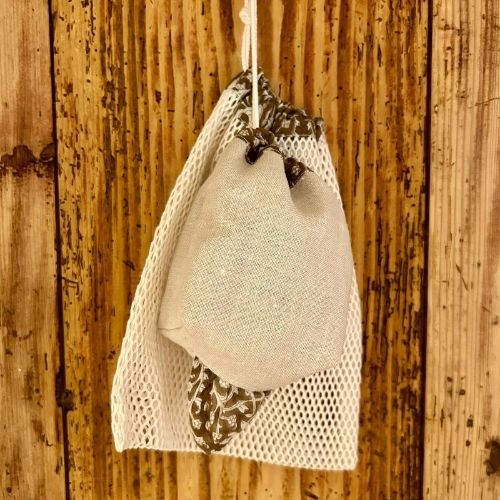 Pochon en Lin - Distributeur de 12 lingettes