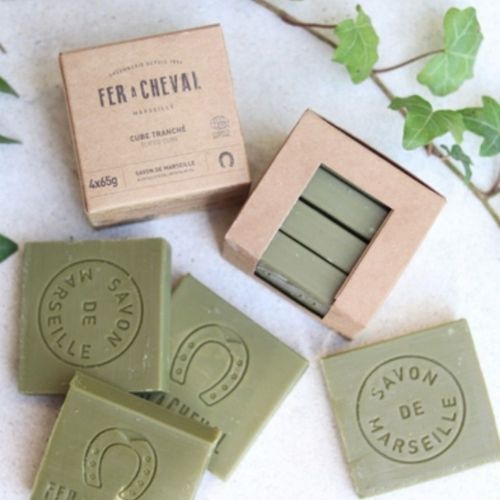 Savon de Marseille Cube Tranché Pur Olive 4x65g