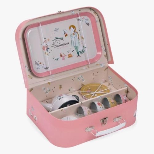 Valise dînette thé "Les Parisiennes"