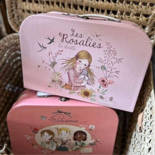 Valise dînette à thé "Les Rosalies"