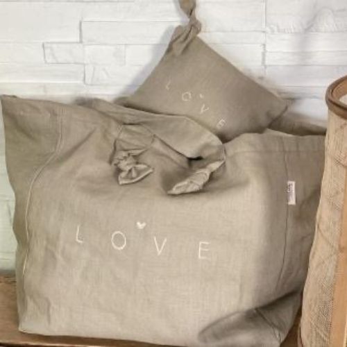 Cabas en Lin « Love »