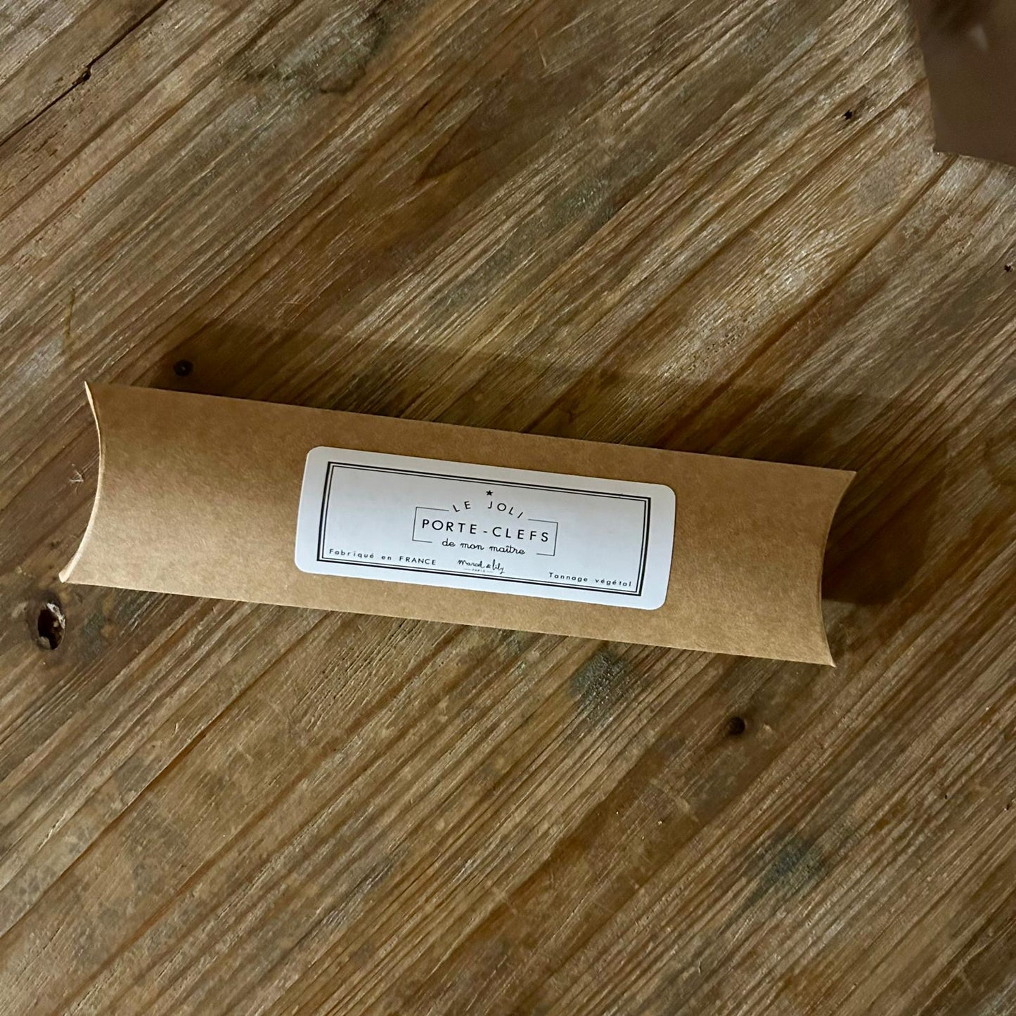 Porte Clefs - Cuir Naturel "Maître"