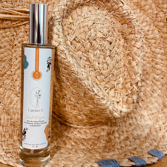 Brume artisanale corporelle parfumée "Vent d'Azur"