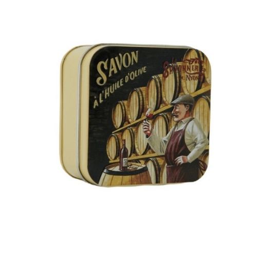 Boîte métal "Le caviste" & Savon "Fleur de coton"