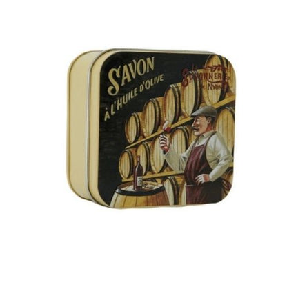 Boîte métal "Le caviste" & Savon "Fleur de coton"