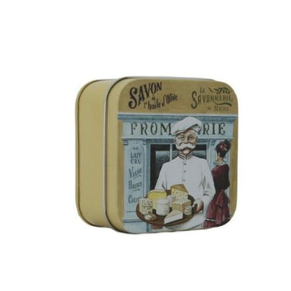 Boîte métal "Le fromager" & Savon "Fleur de coton"