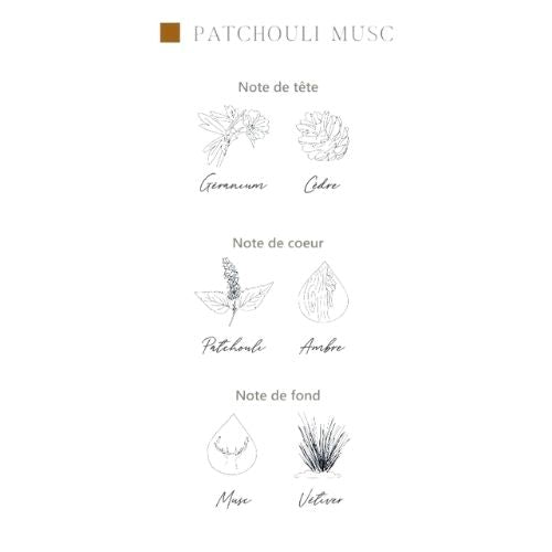 Bougie "Patchouli Musc"