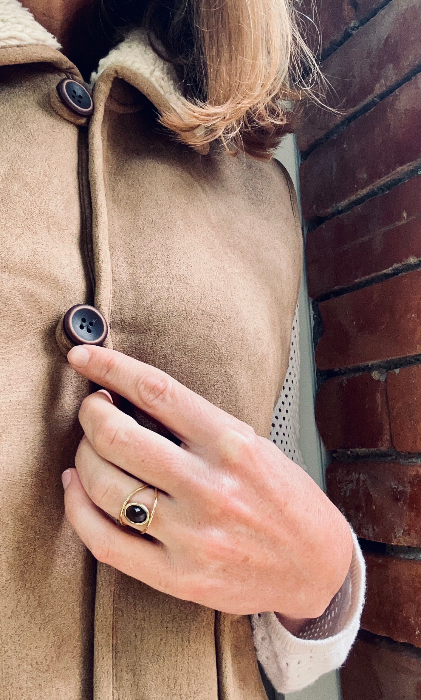 VESTE « TEXAS »sans manche camel