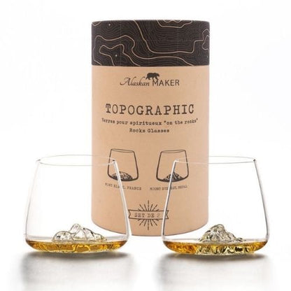 Set de 2 verres "TOPOGRAPHIC"