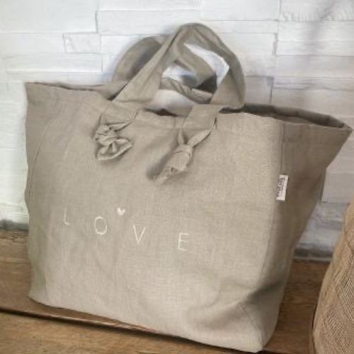 Cabas en Lin « Love »