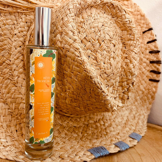 Brume artisanale corporelle parfumée "Rêve Tropical"