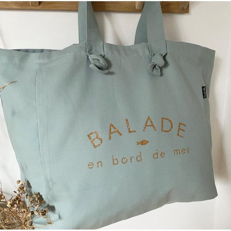 Sac cabas "Balade en bord de mer"